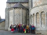 Le groupe devant l'église Saint laurent